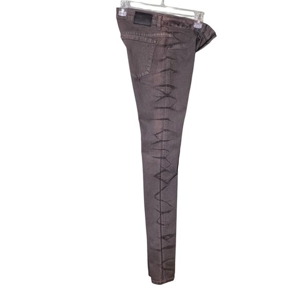 Volcom Jeans Womens 26 Skinny Mid Rise Jegging Stretch Denim Geometric Print - Picture 11 of 13